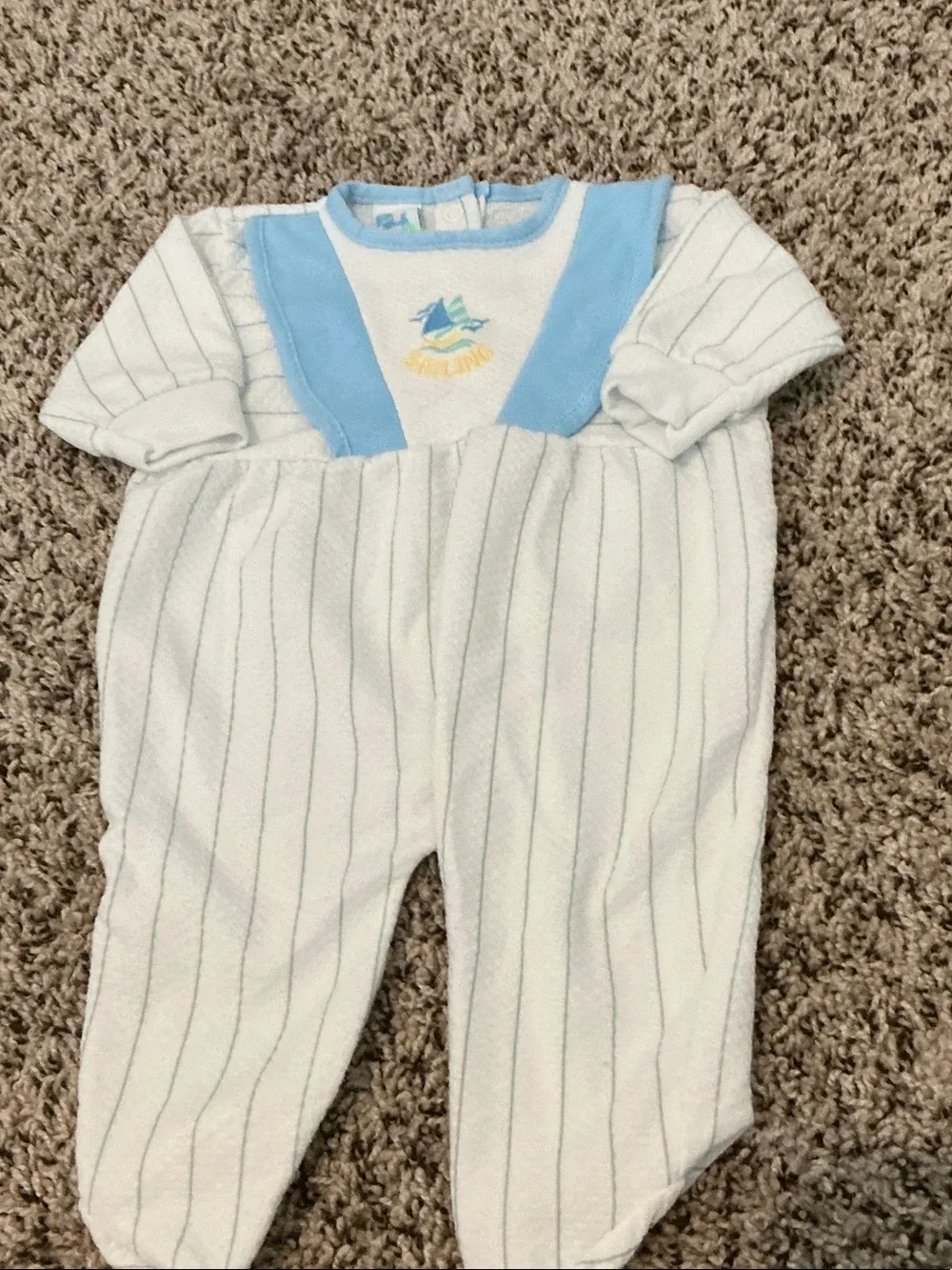 Bundle of 6-9 mo baby boy outfits, sleepers